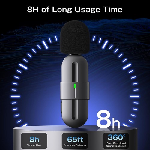 BOYA BY-V20 Wireless Lavalier Lapel Microphone for Android Phone PC - Omnidirect - Picture 5 of 7