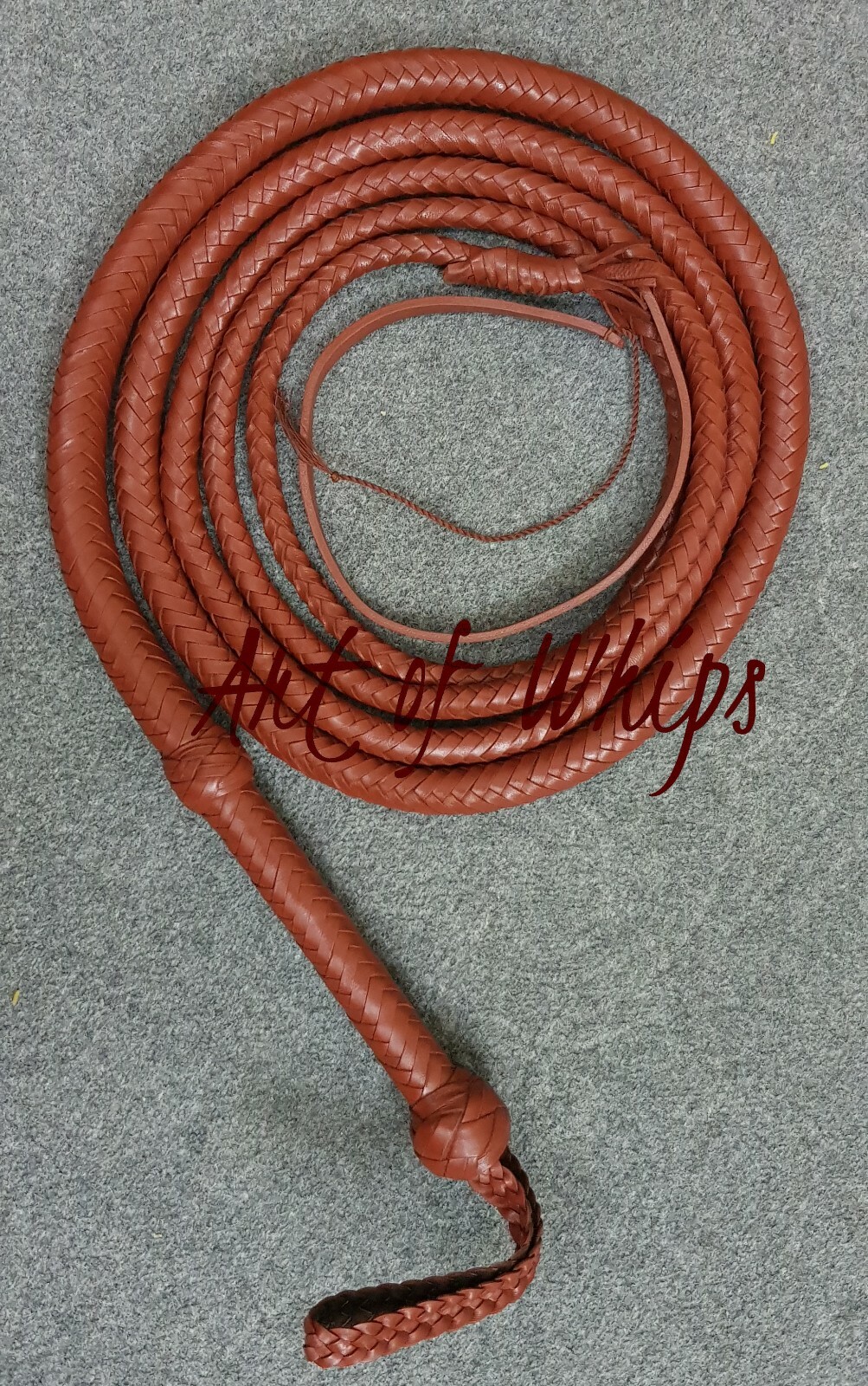 14 Feet Indiana Jones Bullwhip 12 Plaits Top Grain Cowhide Leather Custom Whip Optymalna cena
