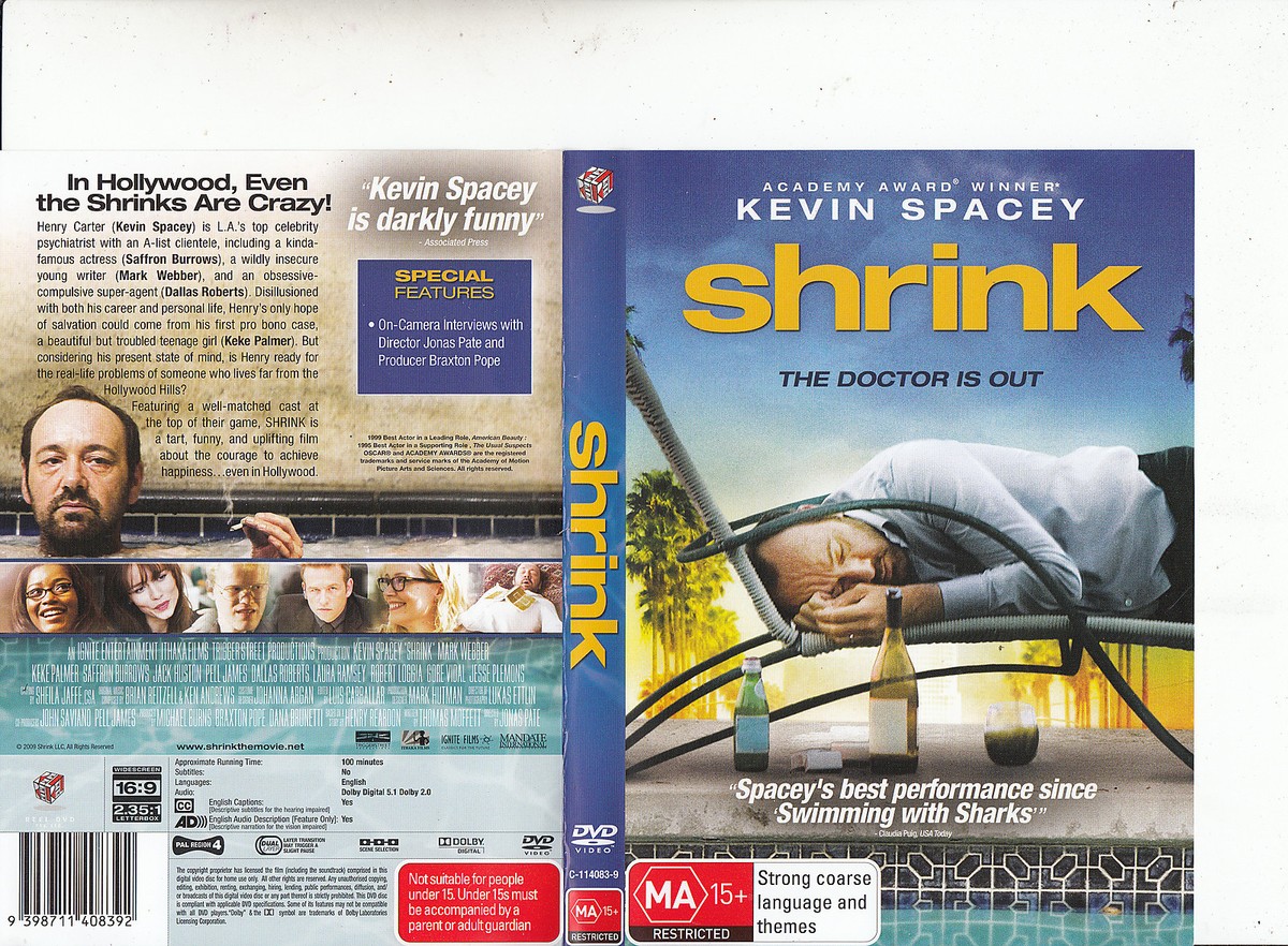 Shrink-2009-Kevin Spacey-Movie-DVD | eBay