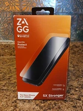 ZAGG Apple iPhone 15 Glass EliteScreen Protector, 5X Stronger 