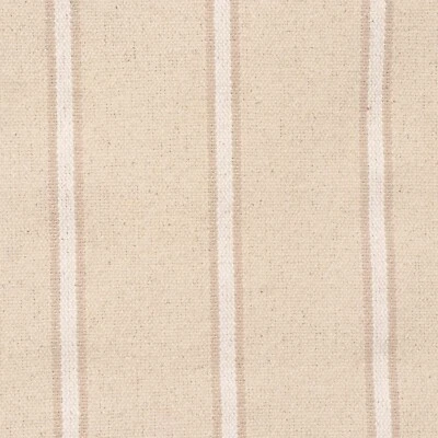 Houston Double Stripe Fabric Natural Thick Grain Sack French Upholstery Curtain - Image 1 of 4