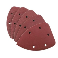 50PCS Mouse Detail Sander Sandpaper Hook Loop Sanding Pads Sheets 120 240 Grit