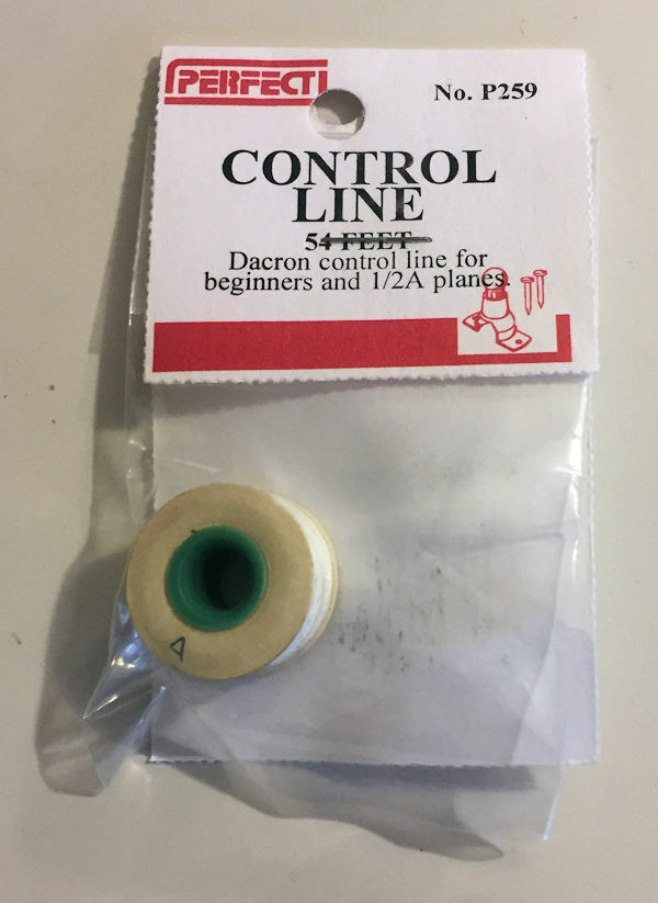 Perfect Dacron Control Line For 1/2A CL Model Airplanes 54' - #P259