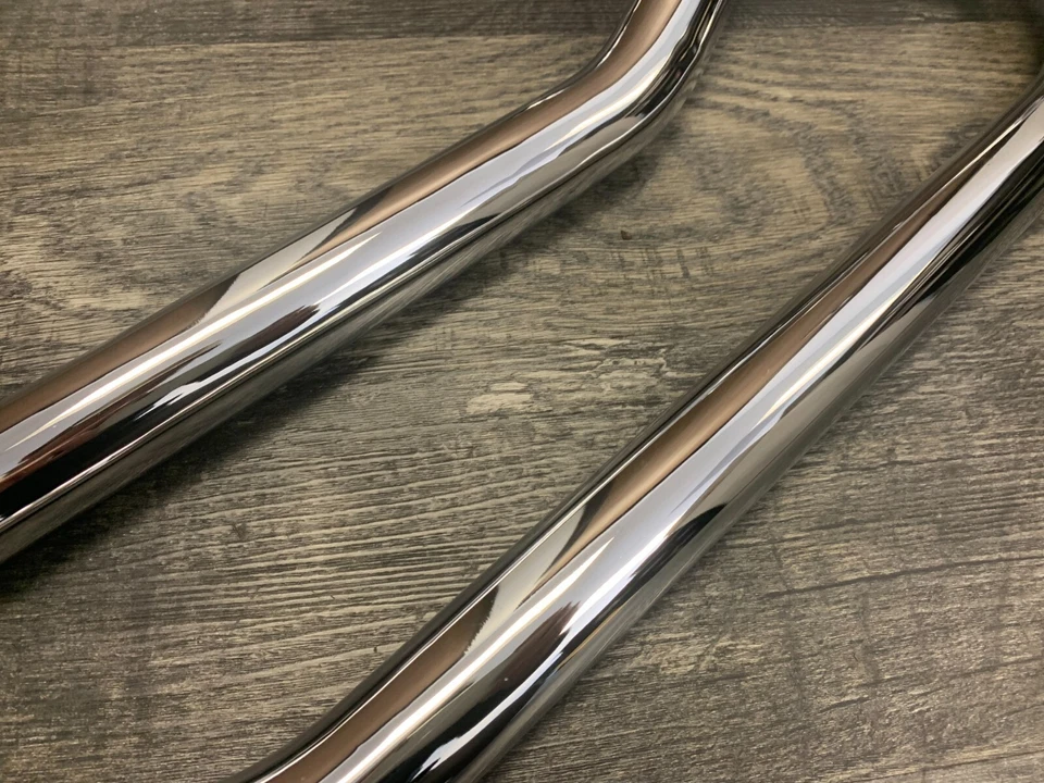 Tubos de escape silenciador TT cromado Mac Triumph 500 1963-1972 1,5" 181351 * Foto 3 de 4