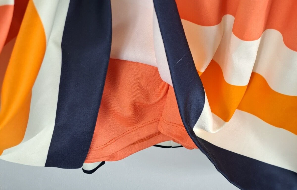 VETEMENTS Womens Vince Camuto Dress Striped Lined Sleeveless Activewear Pockets Size 8