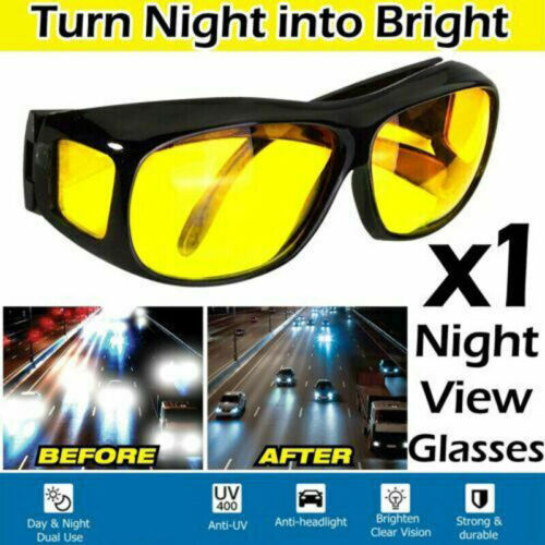 Practical Night Driving Glasses Anti Glare Vision Driver Car Sunglasses Unisex - Imagen 1 de 11