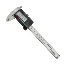 Digital Electronic Gauge Stainless Steel Vernier Caliper 100mm 4" Inch Micromete