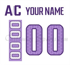 Seattle Kraken Customized Number Kit For 2022 HFC Uniform