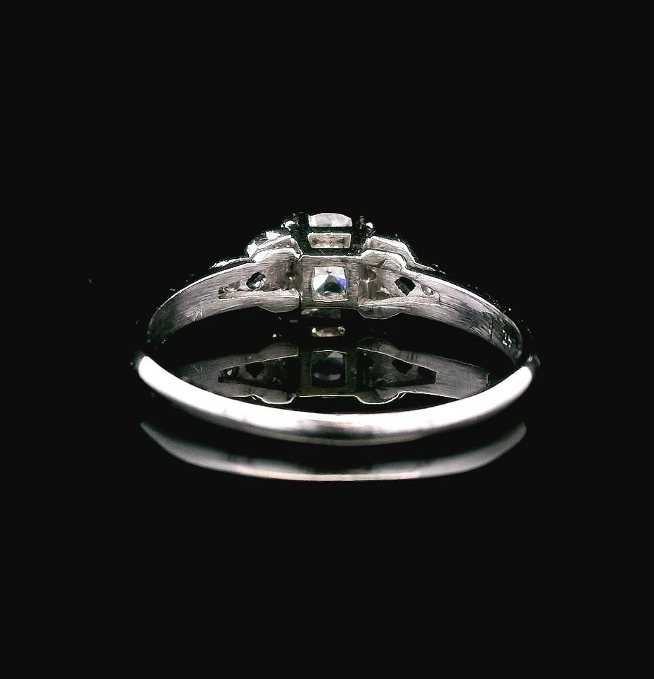 Platinum 950 0.53cttw Diamond Ring – Size 6.5 – 2.80g - Image 4 of 4