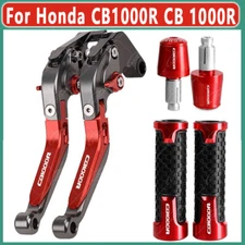 3PCS New For Honda CB1000R CB 1000R CNC Handle Grips Cap Brake Clutch Levers Set