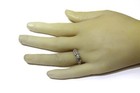 GIA certified 14k white gold .95ct round diamond engagement ring 4.2g baguette — photo 5