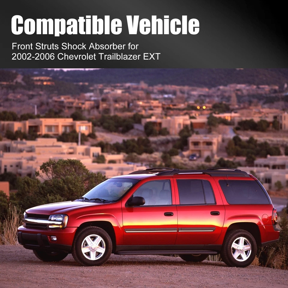 Pair Front Shocks Struts w/Coil Spring For 2002-2009 Chevy Trailblazer GMC Envoy - Image 3 of 4