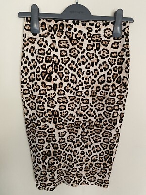 Witchery Size Leopard Print Pencil Skirt Australia