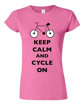 Junior Keep Calm And Cycle On Cycling Bike Bicycle Ride Funny DT T