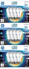(12 bulbs) GE Lighting LED Light Bulb, A19 shape, 15 watts, 1600 lumens (100