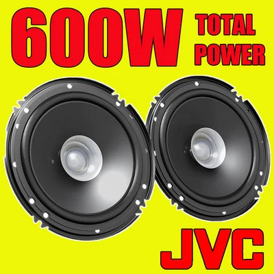JVC 600W TOTAL DUALCONE 6.5 INCH 16cm CAR DOOR/SHELF COAXIAL SPEAKERS OPEN-BOX