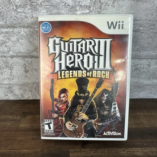 Guitar Hero 3 III Legends of Rock - Nintendo Wii - Complete Tested Working 4640