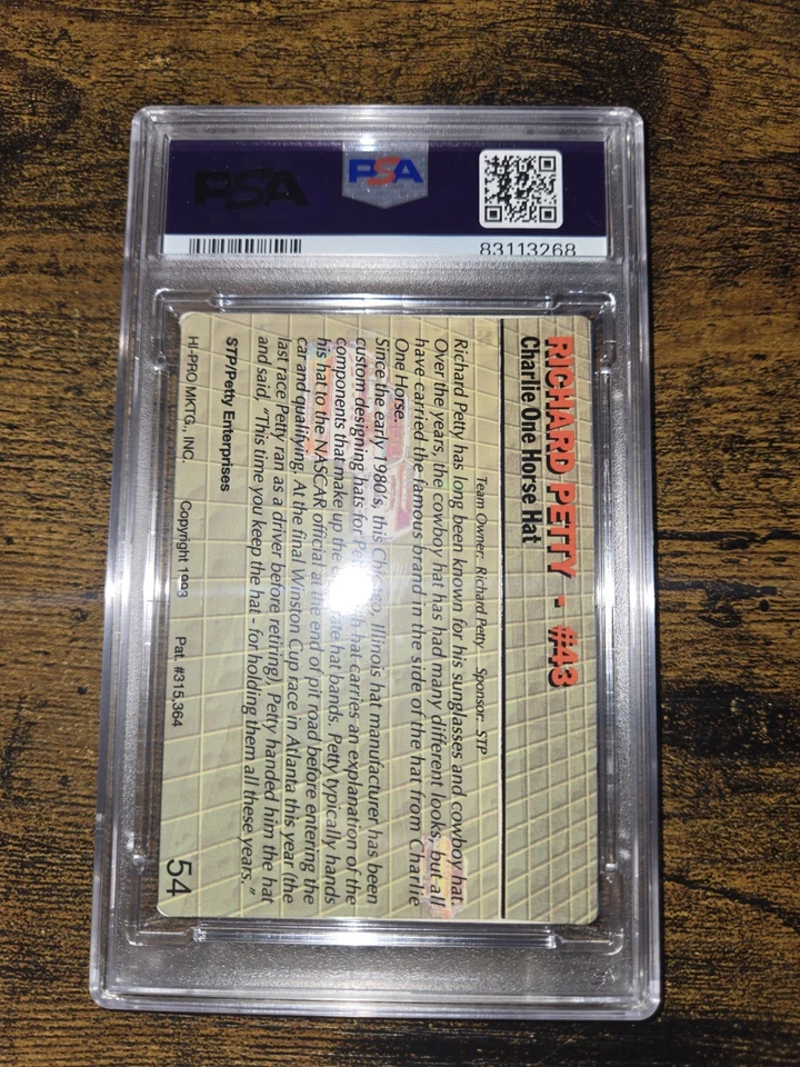 1993 Pinnacle Action Packed Richard Petty #54 Racing Legend PSA 8 🏎🏁 - Image 3 of 3