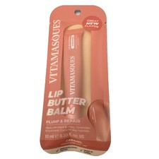 Vitamasques Lip Butter Balm - Caramel, Korean Lip Balm Peptide Lip Treatment