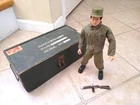 1970 GI Joe Vintage Man Of Action Figure + Rifle + Footlocker Hasbro