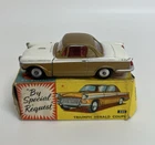 Vintage Corgi Toys 231 Triumph Herald Coupe Gold & White In Original Box