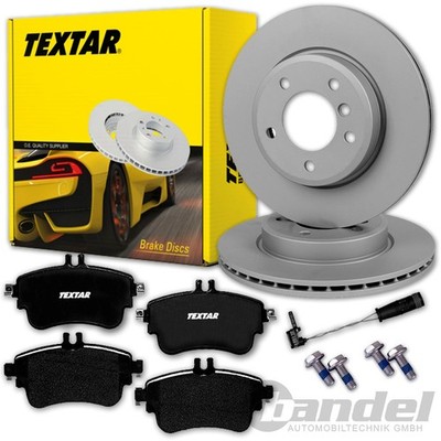 TEXTAR BREMSSCHEIBEN + BELÄGE VORNE für MERCEDES A-KLASSE W176 + B-KLASSE W246