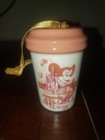 Disney World 50th Anniversary Starbucks Tumbler Ornament Magic Kingdom Pink