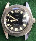 Vintage Timex Diver 200 Feet 1960s Mens Wristwatch