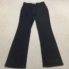 Levis Signature Womens Jeans sz 6 Black Denim Dark Wash Mid Rise Bootcut