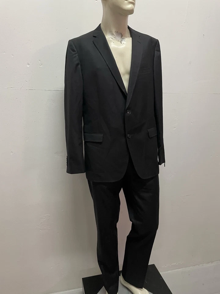 Abito Uomo Joop! 52 Nero Elegante Lana Vergine Made in Europe Completo Classico - Imagen 2 de 4