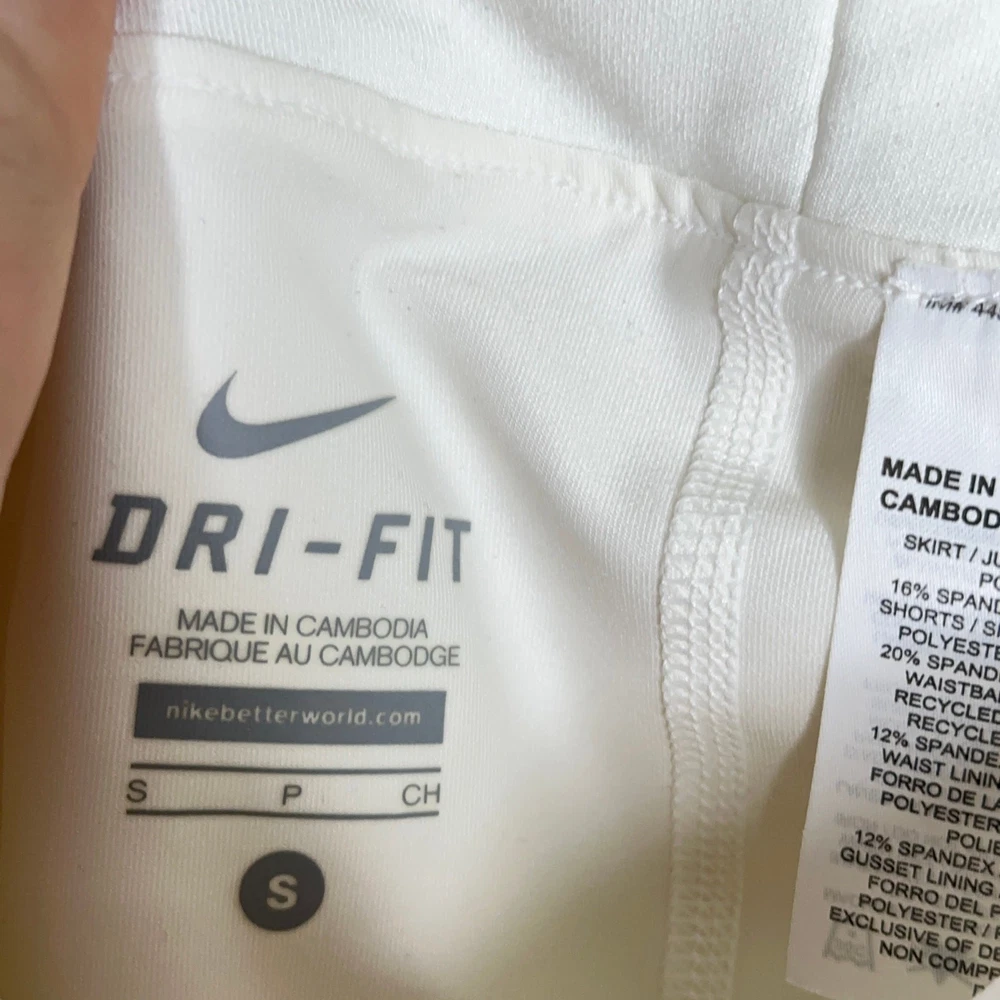 Nike Victory Pleated Tennis Skirt White Bella Hadid Preppy Style 3A19