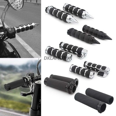Motorcycle 1'' Hand Grips Handlebar For Harley Sportster 883 1200 Cruiser Bobber