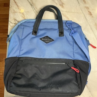 Sherpani Dispatch - convertible 3-in-1 tote/crossbody/backpack blue w/  strap 