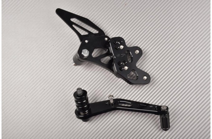 Commandes reculées bleues GSXR 750 pour vos sorties trackdays et circuits - 4