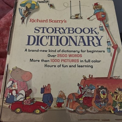 RICHARD  SCARRY'S STORYBOOK DICTIONARY 1966 GIANT GOLDEN BOOK HARDBACK 