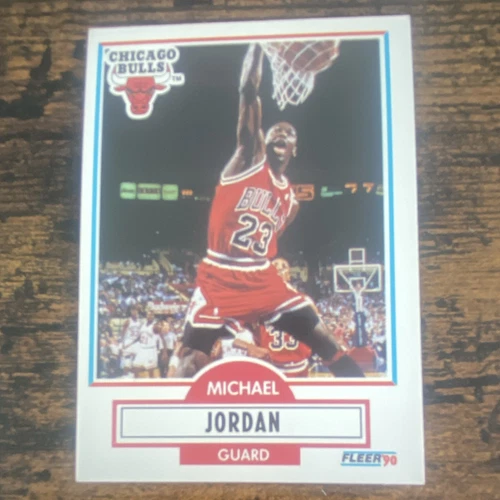 Fleer 1990-91 Michael Jordan #26 Chicago Bulls NBA Basketball Trading Card