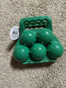 Slippery Racer 5 in 1 Snowball Maker Green Easy-Grip Handle Kids Plastic