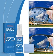 Anti-Fog Spray for Glasses Lens Cleaner Eyeglasses Clear Vision Protection
