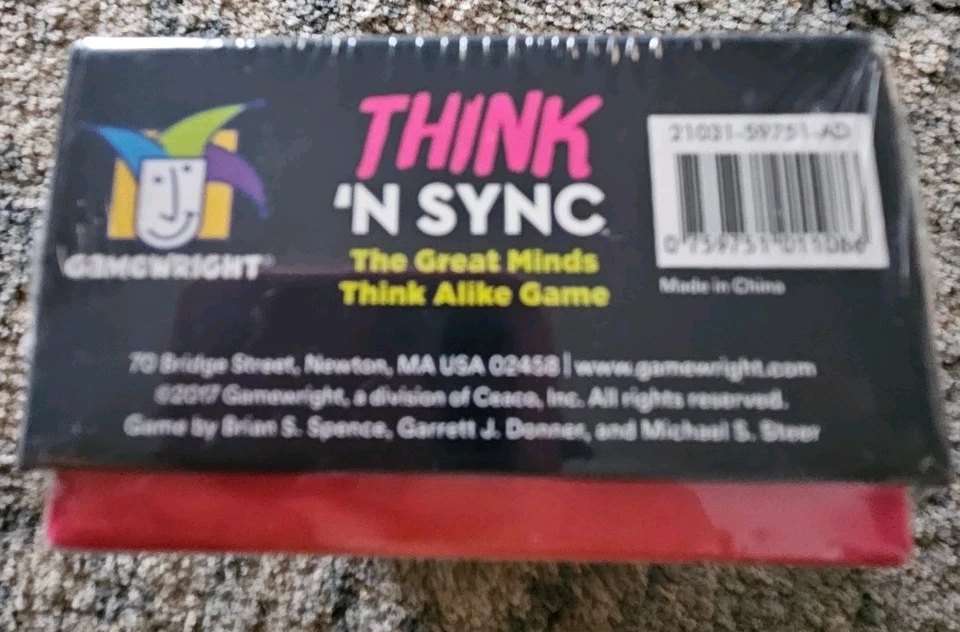 Think 'N Sync The Great Minds Think Alike Party Card Game By Gamewright Gift New - Image 2 of 4