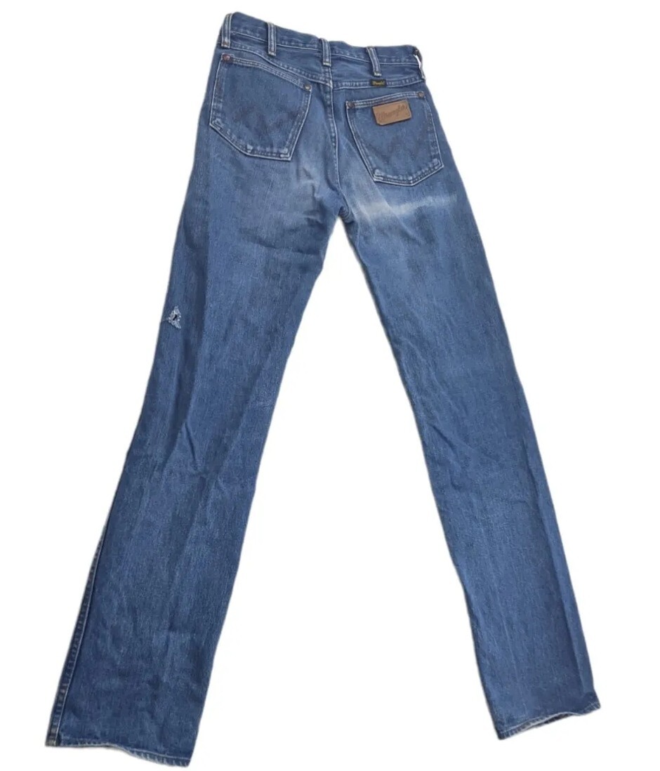 70s〜80s Wrangler 13MWZ Vintage 60 70s Wrangler 13MWZ Usa Made Dark Denim Jeans Fit