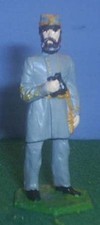 TOY SOLDIERS METAL AMERICAN CIVIL WAR GENERAL CONFEDERATE BRAGG 54MM