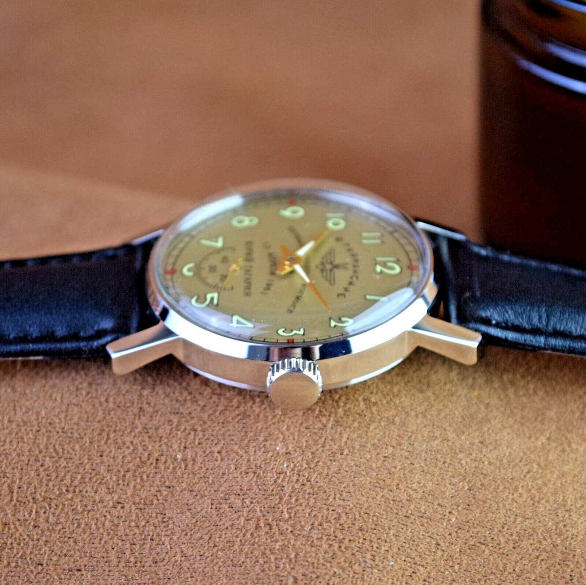 Orologio Da Polso Soviet Sturmanskie Vintage Pobeda Orologio - Foto 9