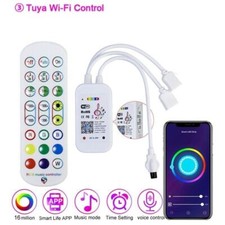 Tuya Wifi Smart RGB Controller LED Strips 3528 2835 5050 2 Port Output 24 Keys 