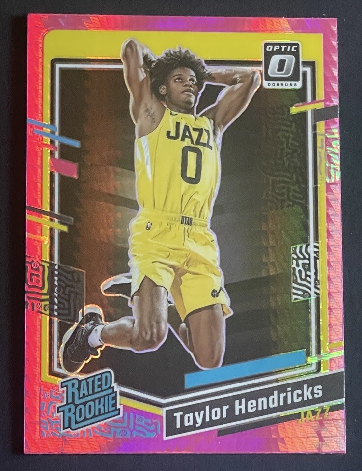 2023-24 Donruss Optic Taylor Hendricks Rated Rookie Pink Hyper Prizm #233 Jazz