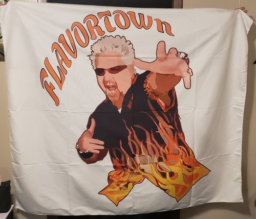 Guy Fieri Flavortown Tapestries, Guy Fieri Wall Tapestry - 第 1/1 張圖片