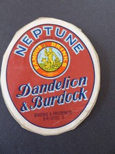 Neptune Dandelion & Burdock Brooke & Prudencio Bristol vintage label