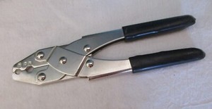 Unbranded/Leviton? Video Coax Crimp Tool RG6 RG59 ~ Black Vinyl Handles