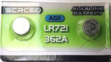 LR721 2PK 1.5V ALKALINE (GREAT EXP 12/30) 362 AG11 601 280-29 FREE SHIPPING