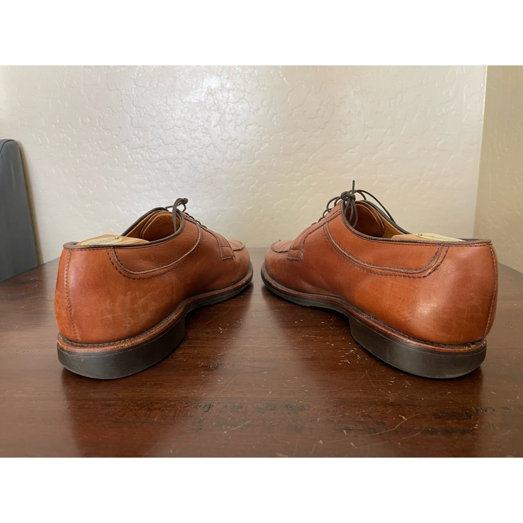 Allen Edmonds Mens Stockbridge Oxfords Shoes Brown Split Toe  display picture 1