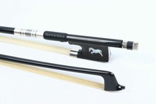 Violin Bow 4/4 Full Size Carbon Fiber Horse Inlay Natural Horse Hair